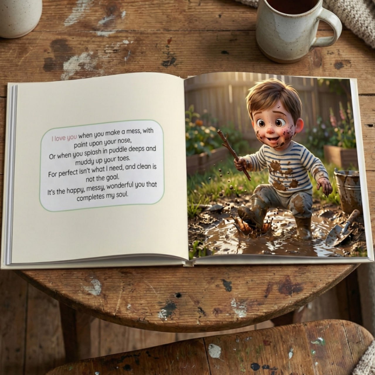 Preview your child's name in the book